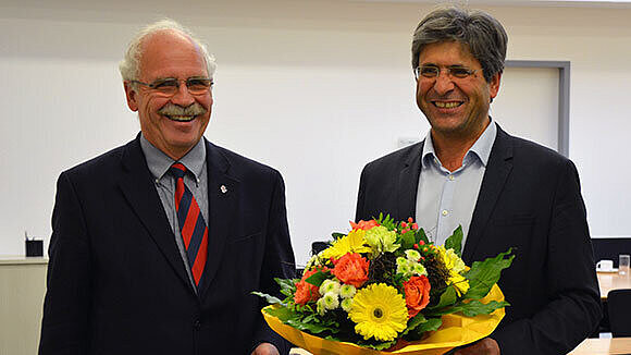 Foto von Dr. med. Gottfried von Knoblauch zu Hatzbach und Prof. Dr. med. Sebastian Harder