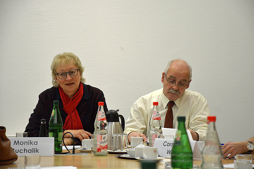 Monika Buchalik, Vizepräsidentin der LÄKH, Dr. von Knoblauch zu Hatzbach, Präsident der LÄKH