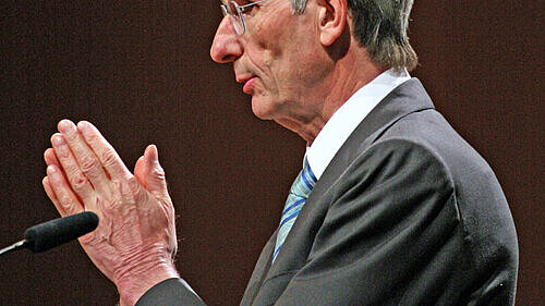 Foto von Prof. Dr. Jörg-Dietrich Hoppe auf dem Deutschen Ärztetag am 20.05.2008