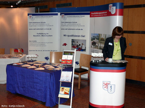 Foto vom Messestand der Carl-Oelemann-Schule