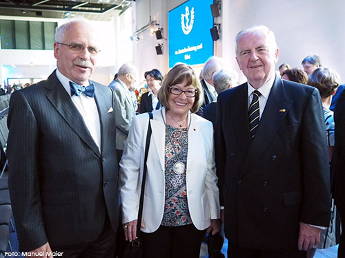 Foto von Dr. Bert mit Dr. von Knoblauch zu Hatzbach und Dr. Möhrle