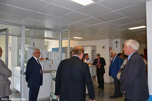 Foto vom Besuch der Universitätsklinik
